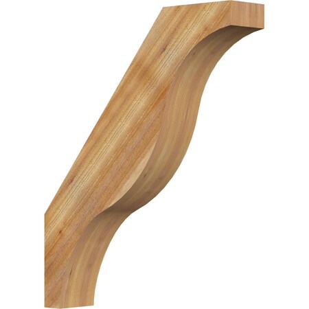 Ekena Millwork 6"W x 30"D x 36"H Funston Rough Sawn Knee Brace, Western Red Cedar BRC06X30X36FST00RWR